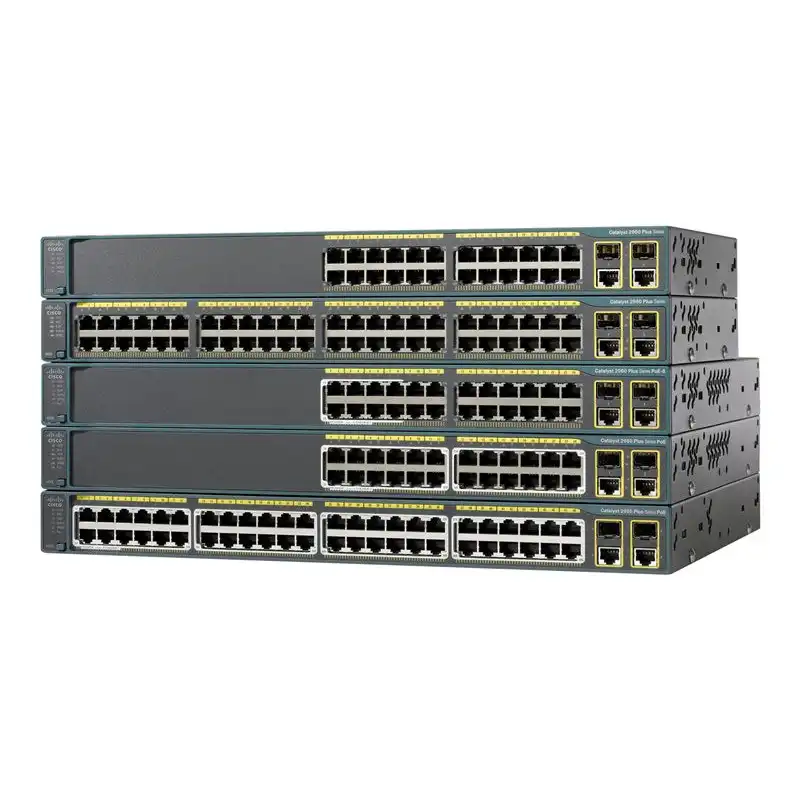 Cisco Catalyst 2960-Plus 48PST-L - Commutateur - Géré - 48 x 10 - 100 (PoE) + 2 x SFP Gigabit co... (WS-C2960+48PSTL-RF)_1